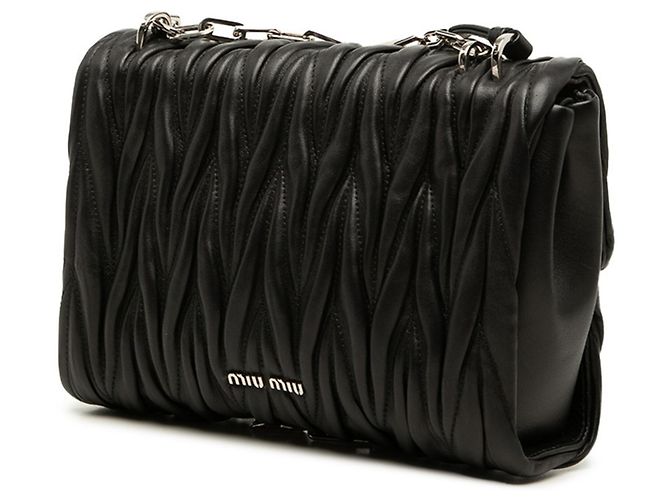 Borsa Miu Miu Matelassé 5BD002 Nero - vista 2