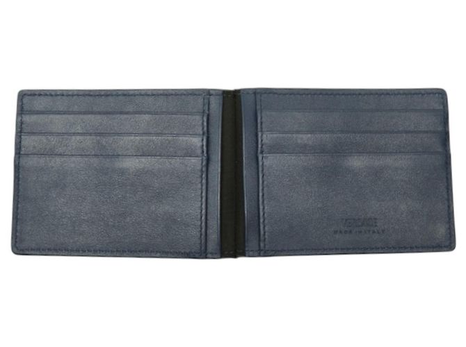 Portafoglio bi-fold Versace Medusa Blu navy - vista 6