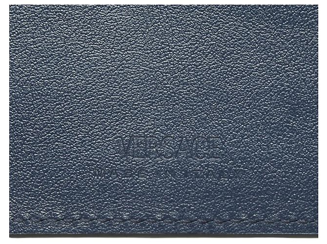 Portafoglio bi-fold Versace Medusa Blu navy - vista 8