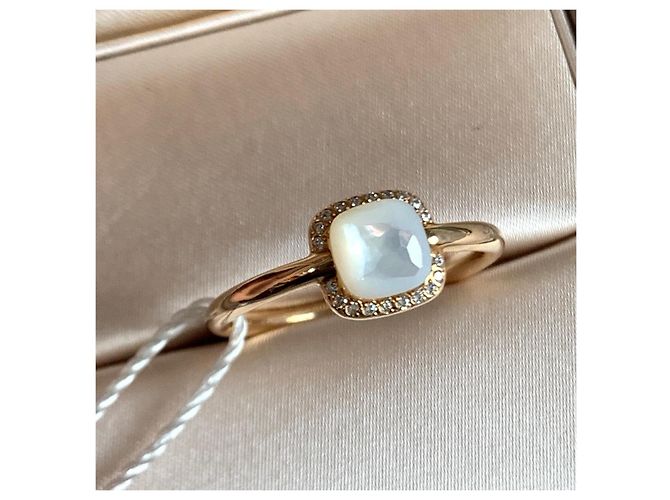 Anello Pomellato Isola in Oro 18K, Madreperla e Diamanti D'oro - vista 4