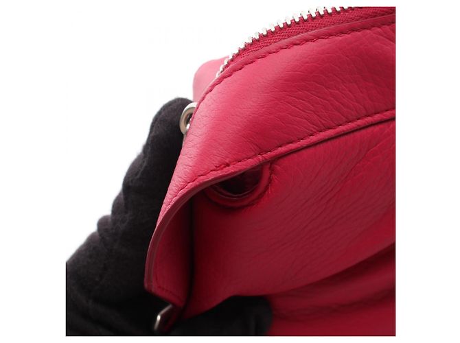 Bottega Veneta Pochette/Borsa a mano in pelle rossa Rosso - vista 7