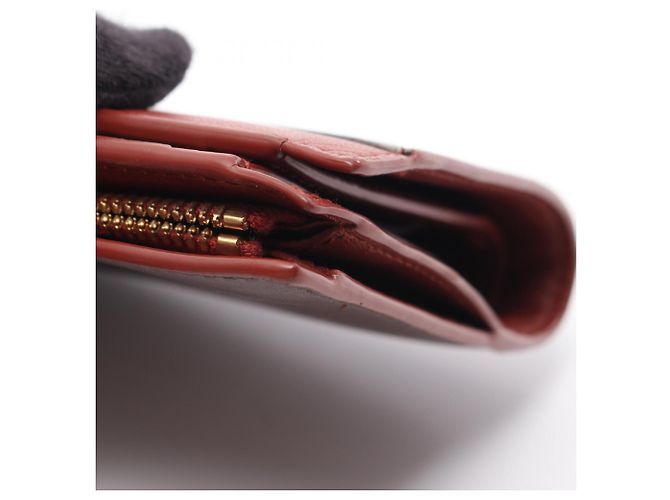 Cartera bi-fold Bottega Veneta Castaño Burdeos - vista 9