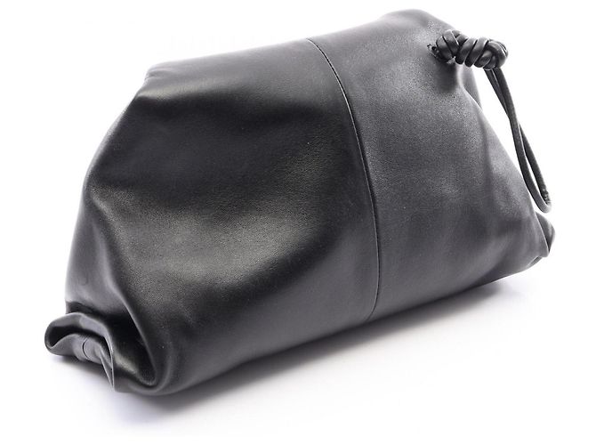 Borsa a pochette con patta Triangle Bottega Veneta Nero - vista 2