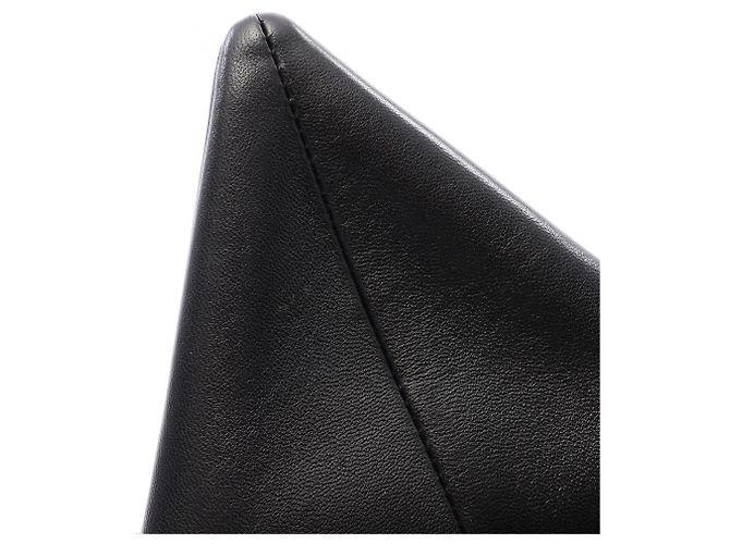 Borsa a pochette con patta Triangle Bottega Veneta Nero - vista 5