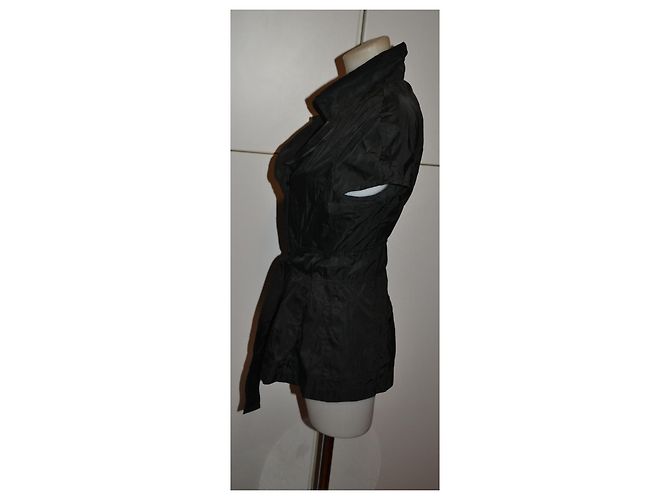 Giacca corta nera Les Copains in nylon Nero - vista 3