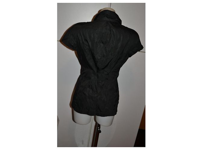 Giacca corta nera Les Copains in nylon Nero - vista 4