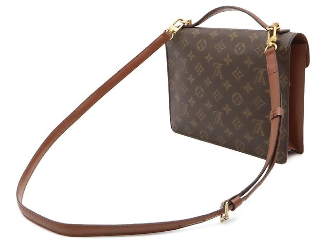 Bolsa LOUIS VUITTON Monogram Monceau 26 Marrom - vista 3