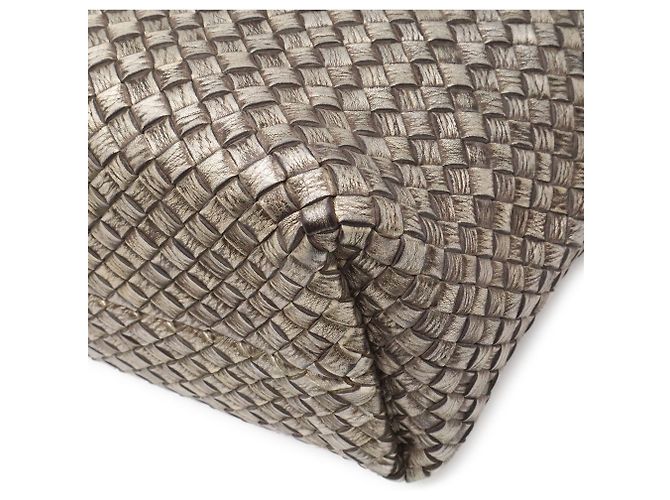 Borsa Tote Cabas PM Intrecciato Bottega Veneta Argento D'oro - vista 4