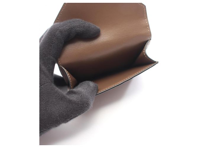 Portafoglio tri-fold FF Diamond Fendi Marrone Nero - vista 4