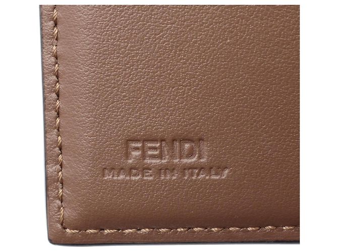 Portafoglio tri-fold FF Diamond Fendi Marrone Nero - vista 5