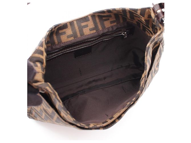 Borsa a mano e borsa a tracolla Fendi Zucca Marrone Nero - vista 3
