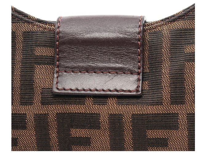 Borsa a mano e borsa a tracolla Fendi Zucca Marrone Nero - vista 8