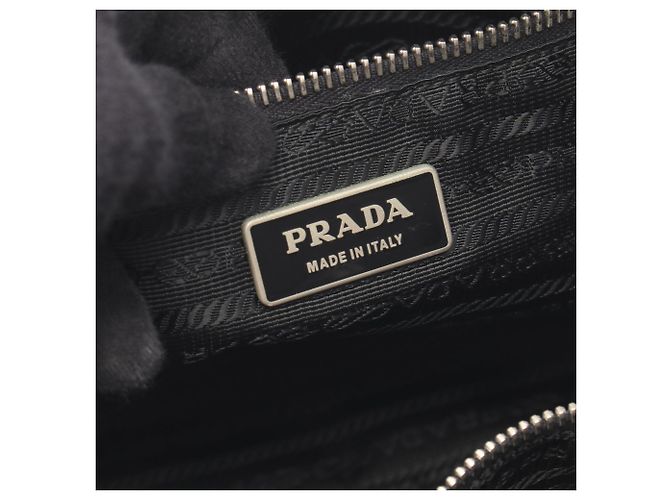 Bolsa Prada TESSUTO GAUFRE Preto - vista 4