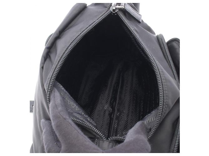 Prada VELA Shoulder Bag Black - view 3