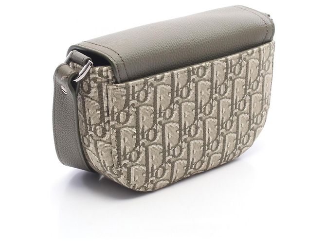 Sac Messenger Saddle Christian Dior Beige Kaki - vue 2