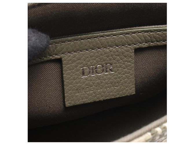Sac Messenger Saddle Christian Dior Beige Kaki - vue 4