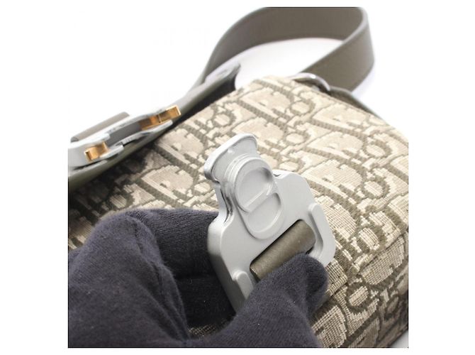Sac Messenger Saddle Christian Dior Beige Kaki - vue 6