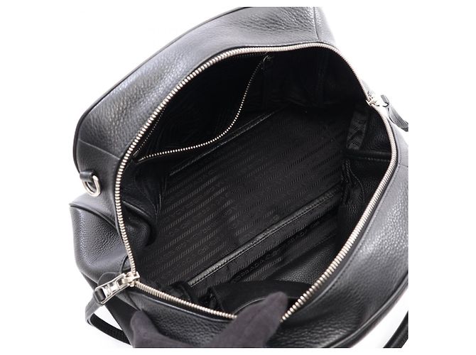 Bolsa de mão 2 vias Prada PRADA Logo Preto - vista 3
