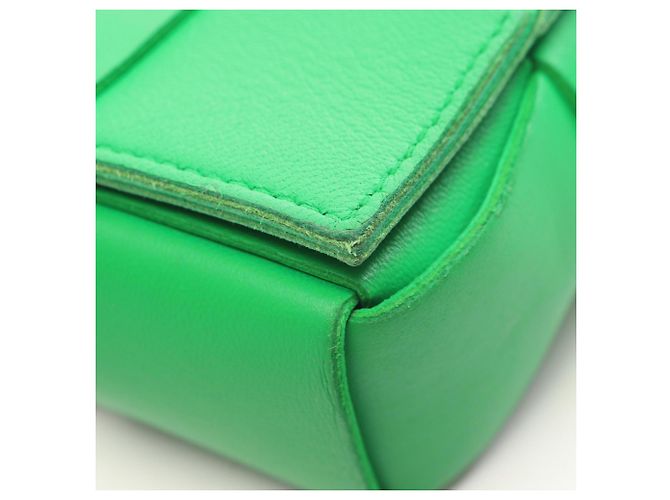 Borsa Mini Candy Cassette Bottega Veneta Verde - vista 6