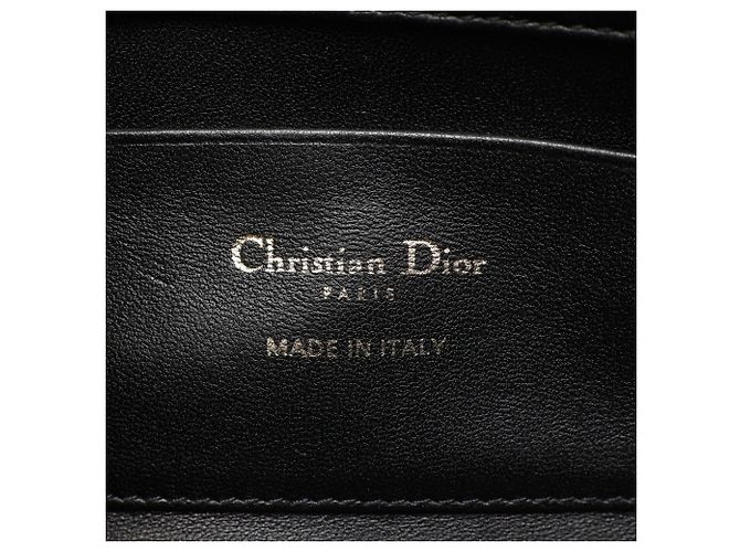 Borsa a tracolla Christian Dior Cannage Nero - vista 4