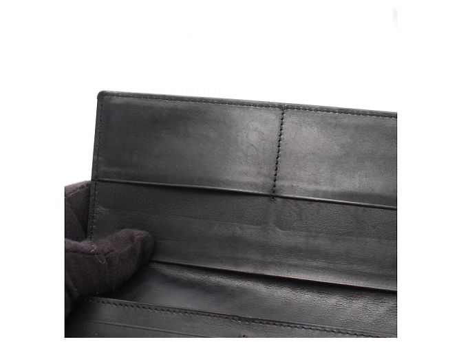Cartera larga bi-fold Intrecciato Bottega Veneta Negro - vista 8