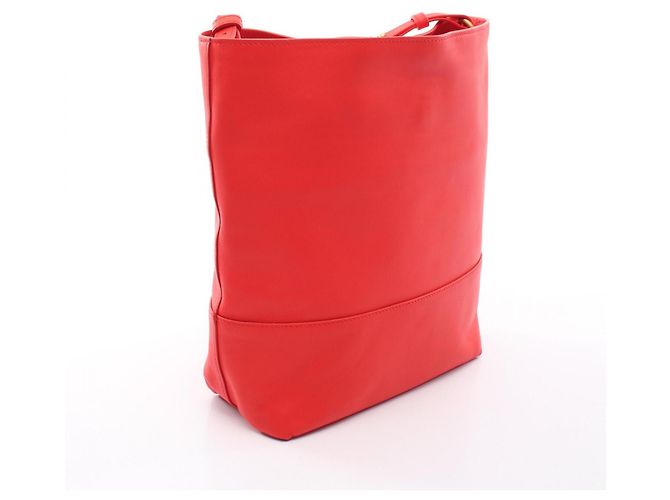 Borsa a tracolla in pelle rossa Bottega Veneta Rosso - vista 2