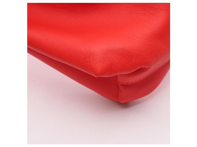 Borsa a tracolla in pelle rossa Bottega Veneta Rosso - vista 6