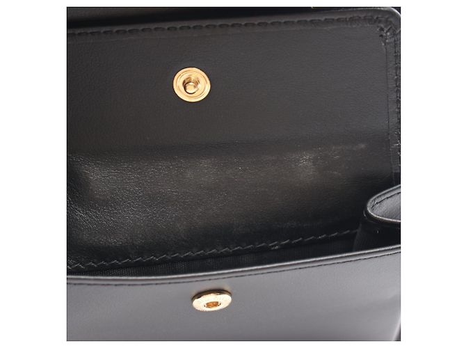 Cartera tri-fold cuadrada Miu Miu Softy Metal Negro - vista 6