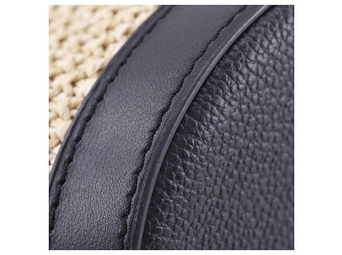 Louis Vuitton Petit Bucket NM Raffia with Leather Beige - vista 7