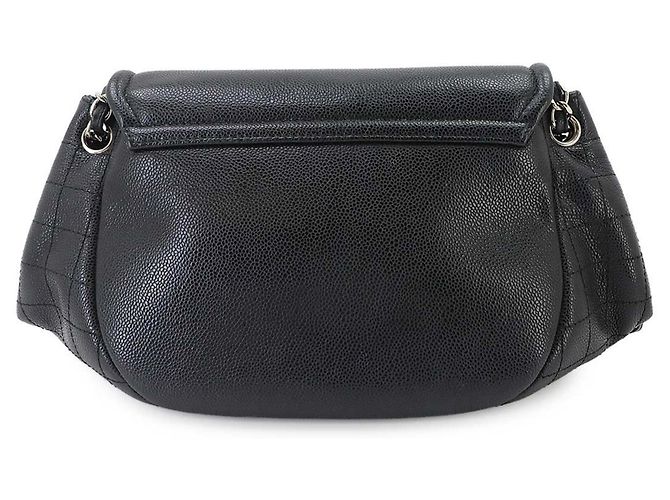 Bolsa de Ombro com Corrente Half Moon Chanel Preto Prata - vista 2