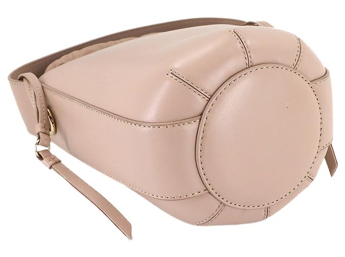 Chloé Sense Bucket 2-Wege Lederhandtasche Pink - Ansicht 5