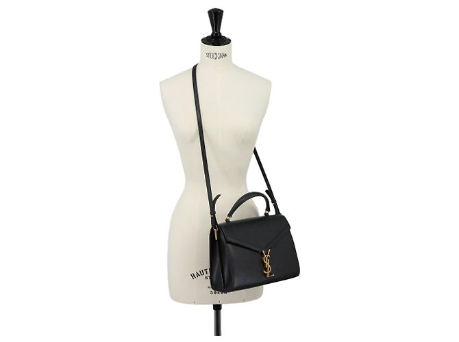 Autre Marque mala de mão 2 vias Saint Laurent Cassandra Medium Preto - vista 10