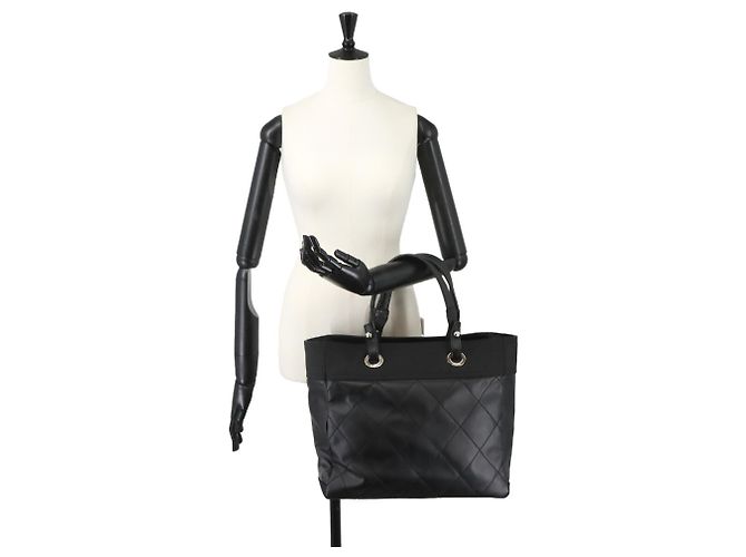 Chanel Paris Biarritz GM Tote Handtasche Schwarz - Ansicht 10