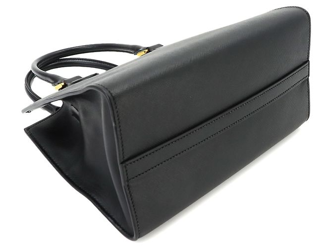 Bolso Prada de piel Saffiano negra Negro - vista 4