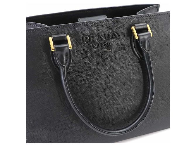 Bolso Prada de piel Saffiano negra Negro - vista 9