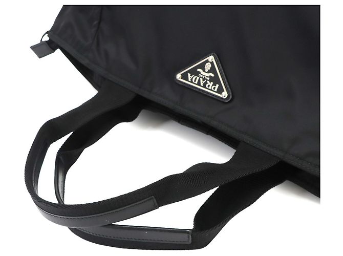 Tote Borsa a mano e a tracolla 2-Way Prada Nero - vista 5