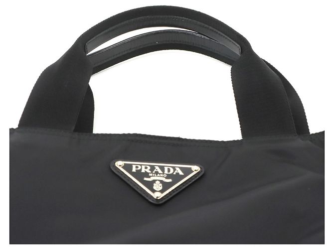 Tote Borsa a mano e a tracolla 2-Way Prada Nero - vista 8