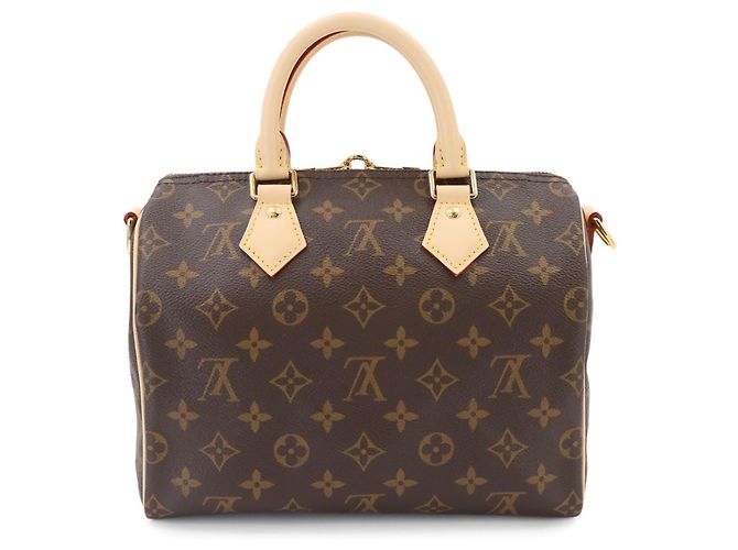 Borsa Louis Vuitton Speedy Bandouliere 25 Monogram Marrone Monogramma - vista 3