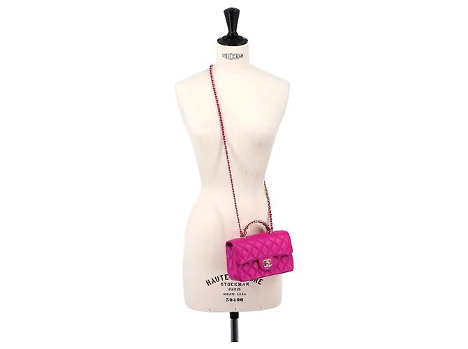 Bolsa Chanel Matelasse Mini Flap Rosa - vista 10