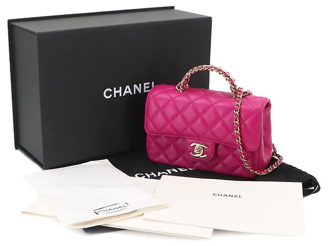 Bolsa Chanel Matelasse Mini Flap Rosa - vista 2