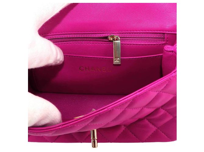 Bolsa Chanel Matelasse Mini Flap Rosa - vista 8