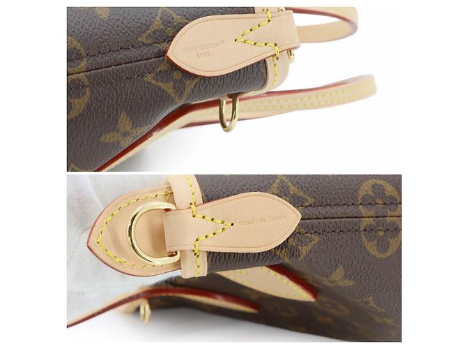 Saco Louis Vuitton Neverfull BB Monogram Marrom Bege Monograma - vista 7