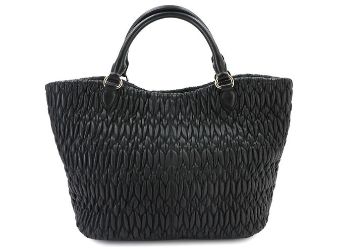 Borsa 2-Way Miu Miu Matelassé Nero - vista 3
