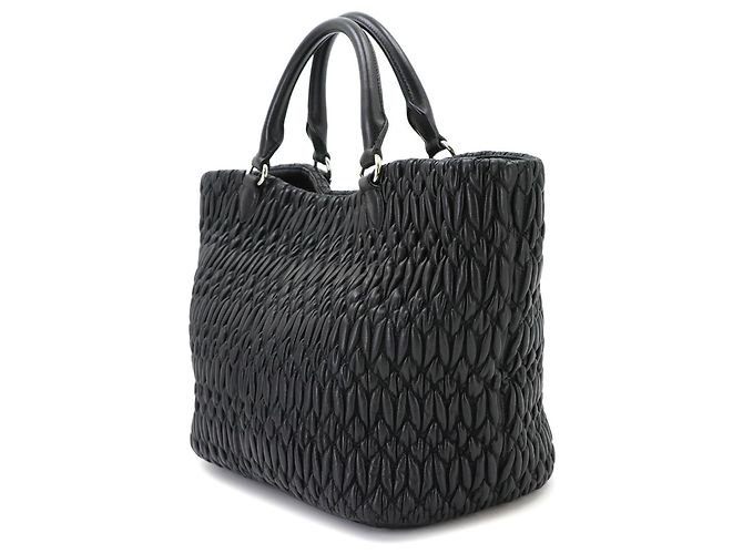 Borsa 2-Way Miu Miu Matelassé Nero - vista 4