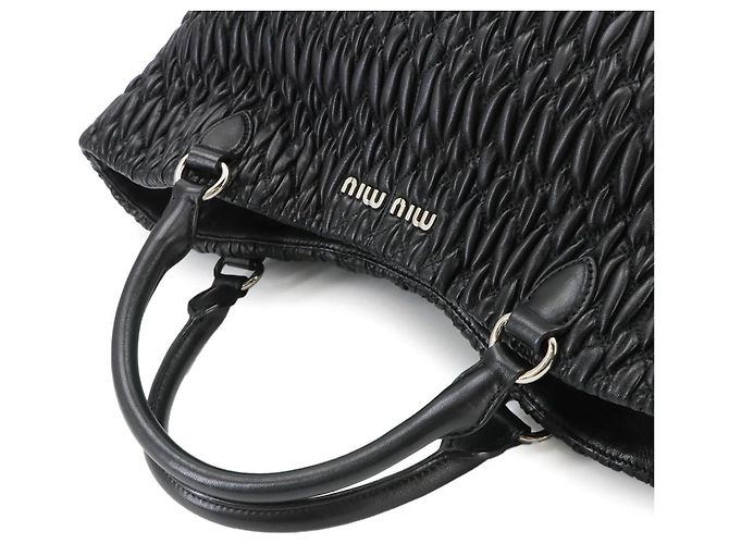 Borsa 2-Way Miu Miu Matelassé Nero - vista 6