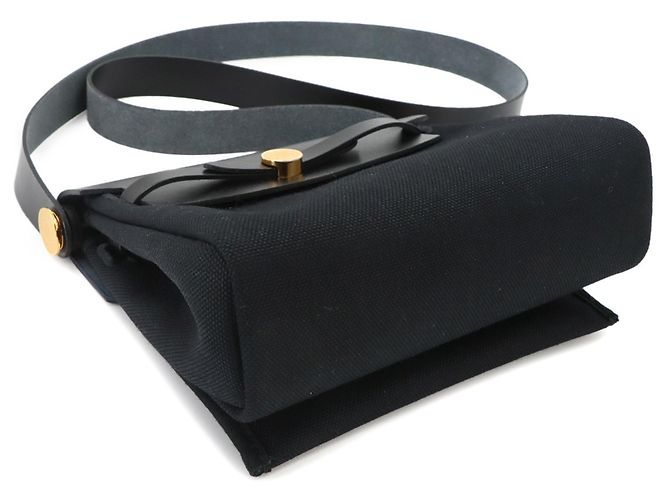 Hermès Hermes Herbag Zip 20 Schultertasche Schwarz - Ansicht 5