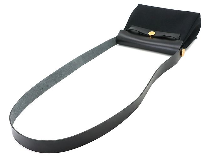Hermès Hermes Herbag Zip 20 Schultertasche Schwarz - Ansicht 6