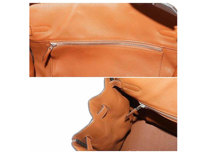 Hermès Hermes Birkin 35 Arlequin Handtasche Blau Grau Taupe - Ansicht 9