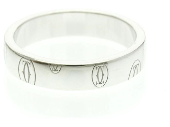 Cartier Logo de Cartier Band 18K White Gold 4mm Argento - vista 2