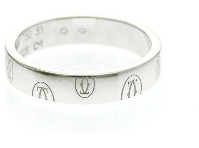 Cartier Logo de Cartier Band 18K White Gold 4mm Argento - vista 4